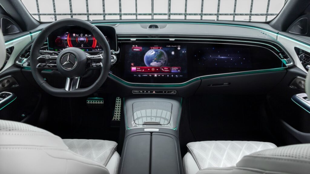 2024 Mercedes-Benz E-Class interior layout.