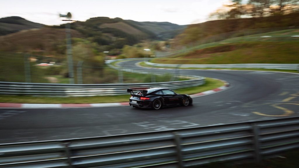 Porsche 911 GT2 RS (Manthey Racing) on the Nürburgring Nordschleife. (Fastest Production Cars Around The Nürburgring).